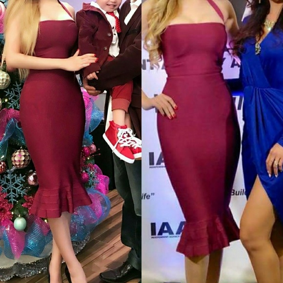 Last L• Halter Hollywood Glam Bandage Dress - Picture 8 of 8